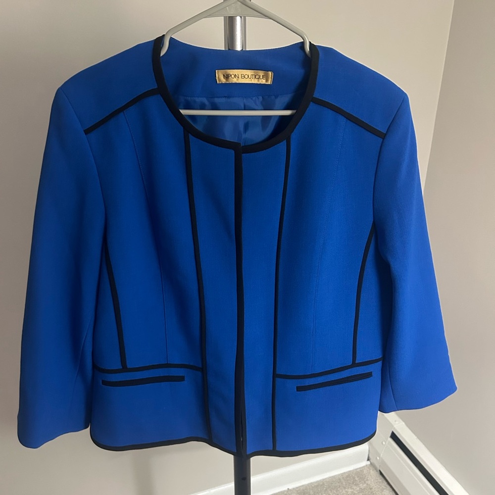 Blue and black blazer size 12 NIPON boutique